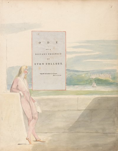 De Gedichten van Thomas Gray, Ontwerp 13, Ode op een Afgelegen Uitzicht op Eton College door William Blake